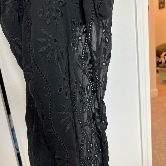 𝅺mustard Seed Women’s Black Sheer Pants Size Medium NWT - Picture 6 of 8